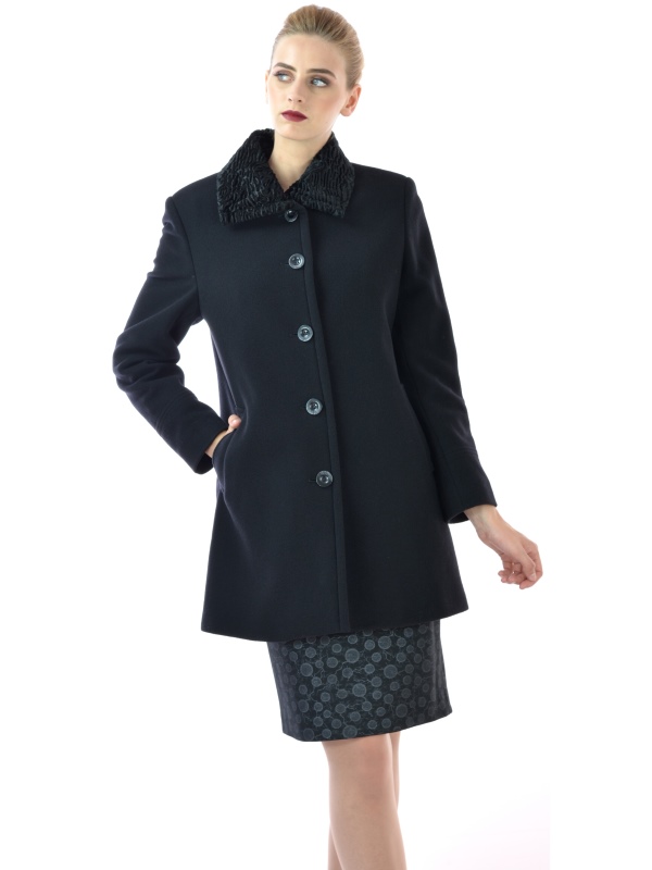 Womens short coat wool and cashmere - Lady M Marija modna odjeća - Maria Fashion company - Collection Autumn/Winter 2017-18