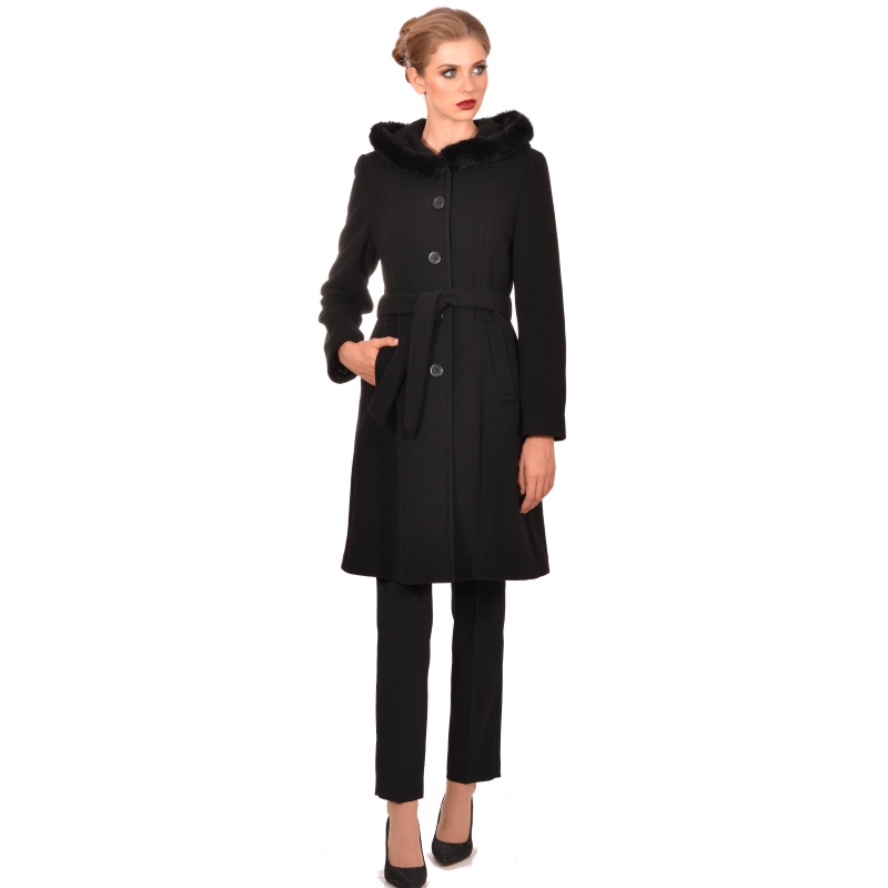 M WOMAN long womens coat with hood - Marija modna odjeća - Maria Fashion company - Collection Autumn/Winter 2018-19