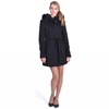 lady m coat, winter coat, zimski kaput za žene,kratki kaput,crni kaput, black coat