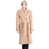 Casual coat with belt, wide collar, high street edition