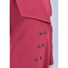 Short asymmetrical coat A line, Coat for every day, raspberry color